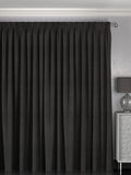 Made to measure curtains charcoal grey textured (British brand)
