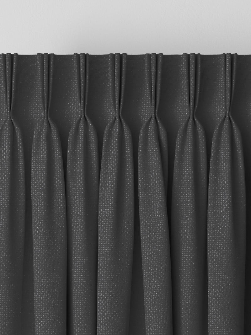 Made to measure curtains charcoal grey textured (British brand)
