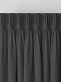 Made to measure curtains charcoal grey textured (British brand)