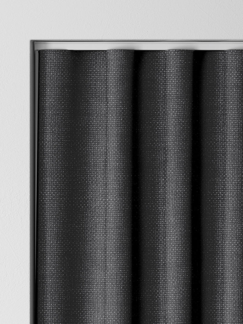 Made to measure curtains charcoal grey textured (British brand)