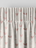 Natural Kids Love Hearts curtains, imported from the UK