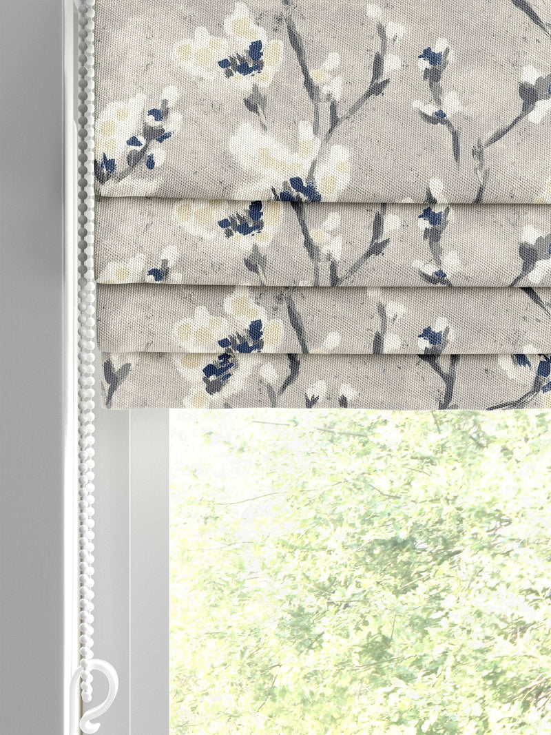 Burley grey roman blind made to measure, UK version