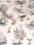 Cath Kidston Cream Chihuahua Island wallpaper sample (British brand)
