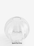 Bourton clear ribbed glass shade 12.5cm, UK version