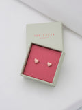 Ted Baker heart stud earrings (British brand)
