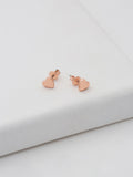 Ted Baker heart stud earrings (British brand)