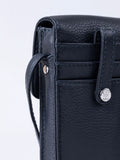 Lakeland Leather navy cross-body phone pouch (British brand)