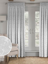Next Evin Platinum Silver Made to Measure Curtains- Buy online at McGrocer