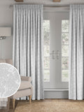 Evin Platinum Silver made to measure curtains, UK version