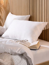 Next Snuggledown 2 Pack Hotel Medium Support White Pillows- Buy online at McGrocer