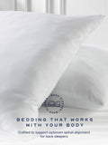 Snuggledown 2 Pack Medium Support White Pillows (British brand)