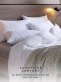 Snuggledown 2 Pack Medium Support White Pillows (British brand)