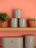 Typhoon Grey storage canisters 1-litre (British brand)