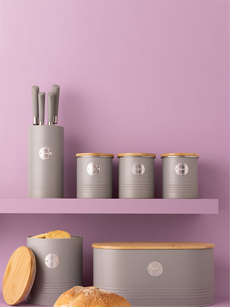 Typhoon Grey storage canisters 1-litre (British brand)