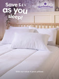 Slumberdown firm support side sleeper pillows white, imported from the UK