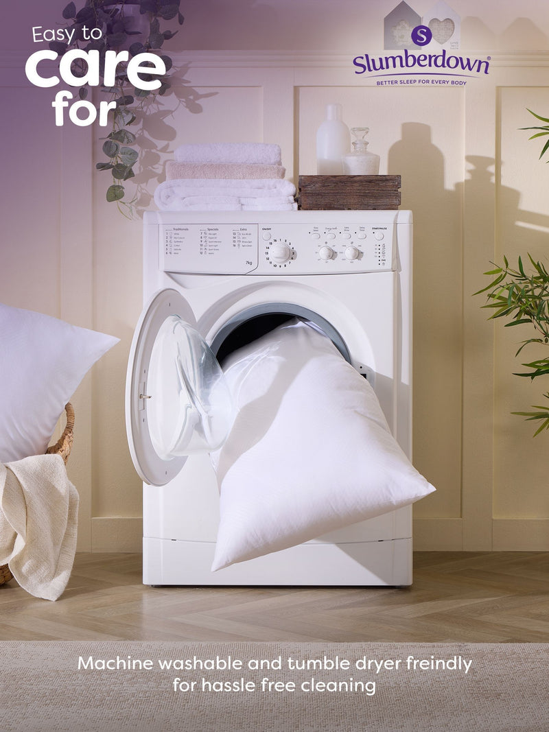 Slumberdown firm support side sleeper pillows white, imported from the UK