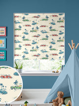 Next Cath Kidston Fast Cars Cream Roman Blind- Buy online at McGrocer