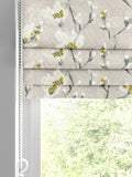 Roman blind in Yellow Burley pattern, 100% cotton - British product