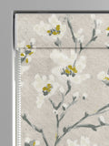 Roman blind in Yellow Burley pattern, 100% cotton - British product