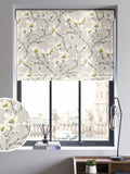 Roman blind in Yellow Burley pattern, 100% cotton - British product