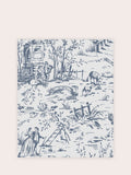 Laura Ashley Dark Seaspray Toile de Jouy wallpaper 10m roll - British product