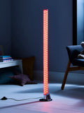 glow Chrome Shimmer cylinder floor lamp from British brand