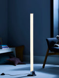glow Chrome Shimmer cylinder floor lamp from British brand