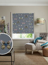 Next Voyage Maison Storm Grey Fray Roman Blind- Buy online at McGrocer