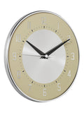 Brookpace Lascelles cream deco style wall clock 25cm - British product