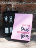 DrinksTime Saw This And Thought of You whisky gift set 6x3cl - British product