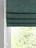 Peacock Jaya roman blind in bronze and gold tones, UK version