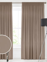 Next Natural Putty Montero Velvet Made to Measure Curtains- Buy online at McGrocer