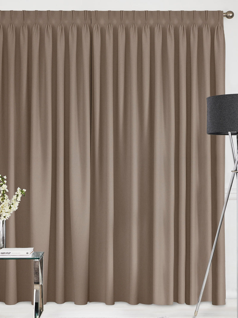 Montero velvet curtains made to measure putty colour (British brand)