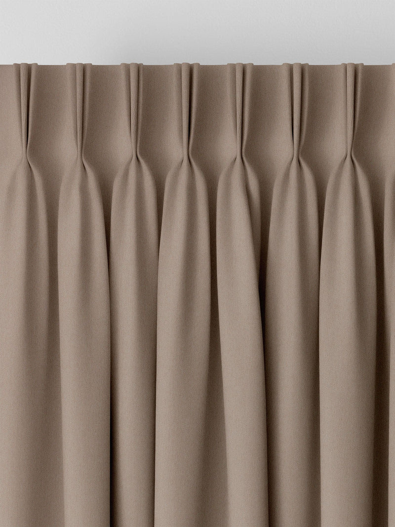 Montero velvet curtains made to measure putty colour (British brand)