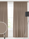 Montero velvet curtains made to measure putty colour (British brand)