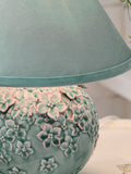 Shabby Chic Blue Gwennie table lamp 36.5cm - British product