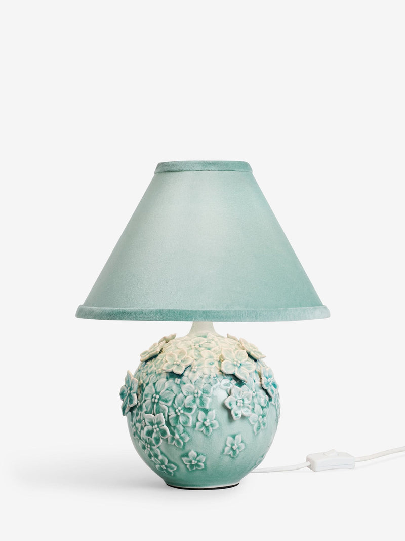 Shabby Chic Blue Gwennie table lamp 36.5cm - British product