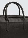 Moss black Saffiano attaché bag - British product