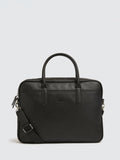 Moss black Saffiano attaché bag - British product
