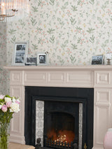 Next Laura Ashley Coral Pink Crosswell Wallpaper 10m- Buy online at McGrocer