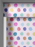 Voyage Maison dotty pink blackout roller blind, imported from the UK