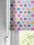 Voyage Maison dotty pink blackout roller blind, imported from the UK