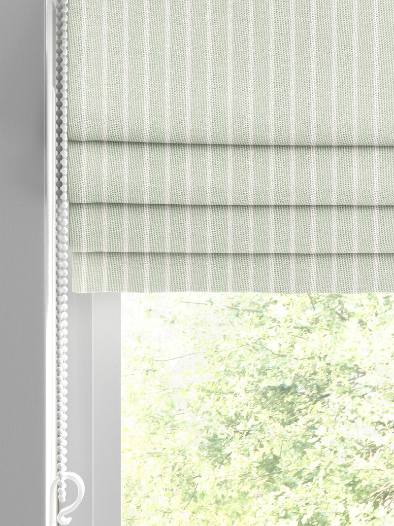 Franklin roman blind in mint green 100% cotton fabric - British product