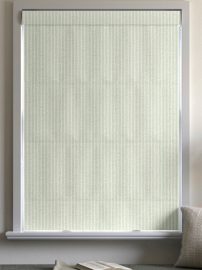 Franklin roman blind in mint green 100% cotton fabric - British product