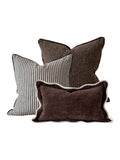 Ellenvale Interiors brown boucle cushion cover set of 3 (British brand)