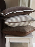Ellenvale Interiors brown boucle cushion cover set of 3 (British brand)