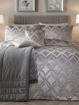 Next Soiree Silver Belfort Jacquard Duvet Cover Set- Buy online at McGrocer