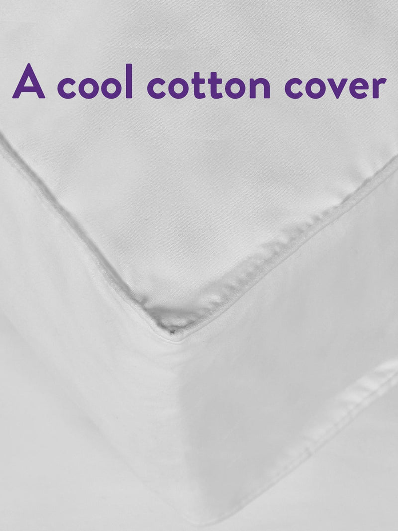 Slumberdown Box Edge Firm Side Sleeper White Pillow (British brand)