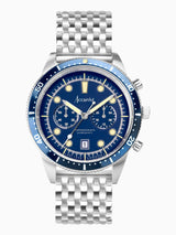 Next Accurist Silver Dive Stainless Steel Bracelet Chronograph Watch- Buy online at McGrocer