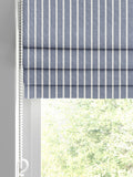 Franklin navy blue stripe roman blind, UK version